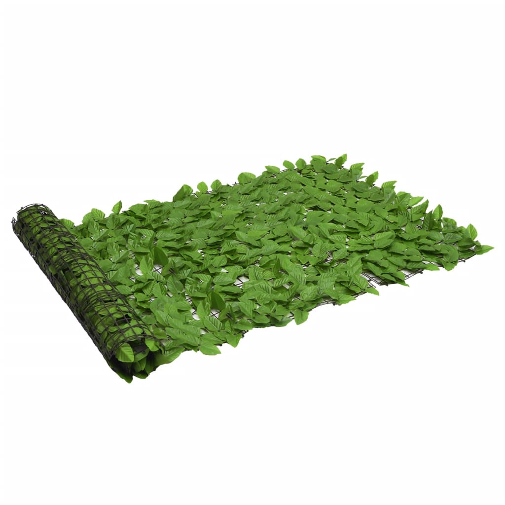 Balkonscherm met groene bladeren 200x100 cm - AllerleiShop