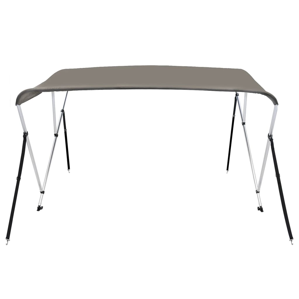 Biminitop 3 bogen 183x196x137 cm grijs