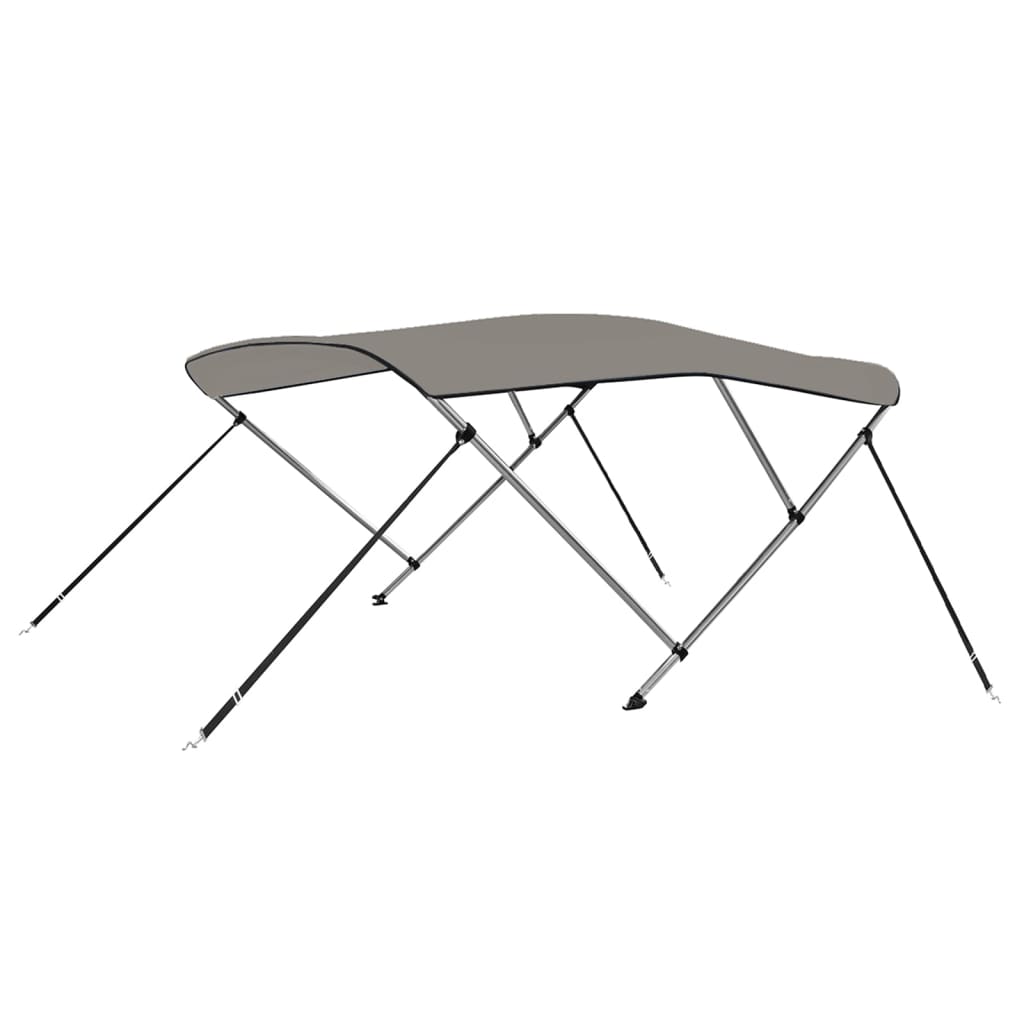 Biminitop 3 bogen 183x196x137 cm grijs