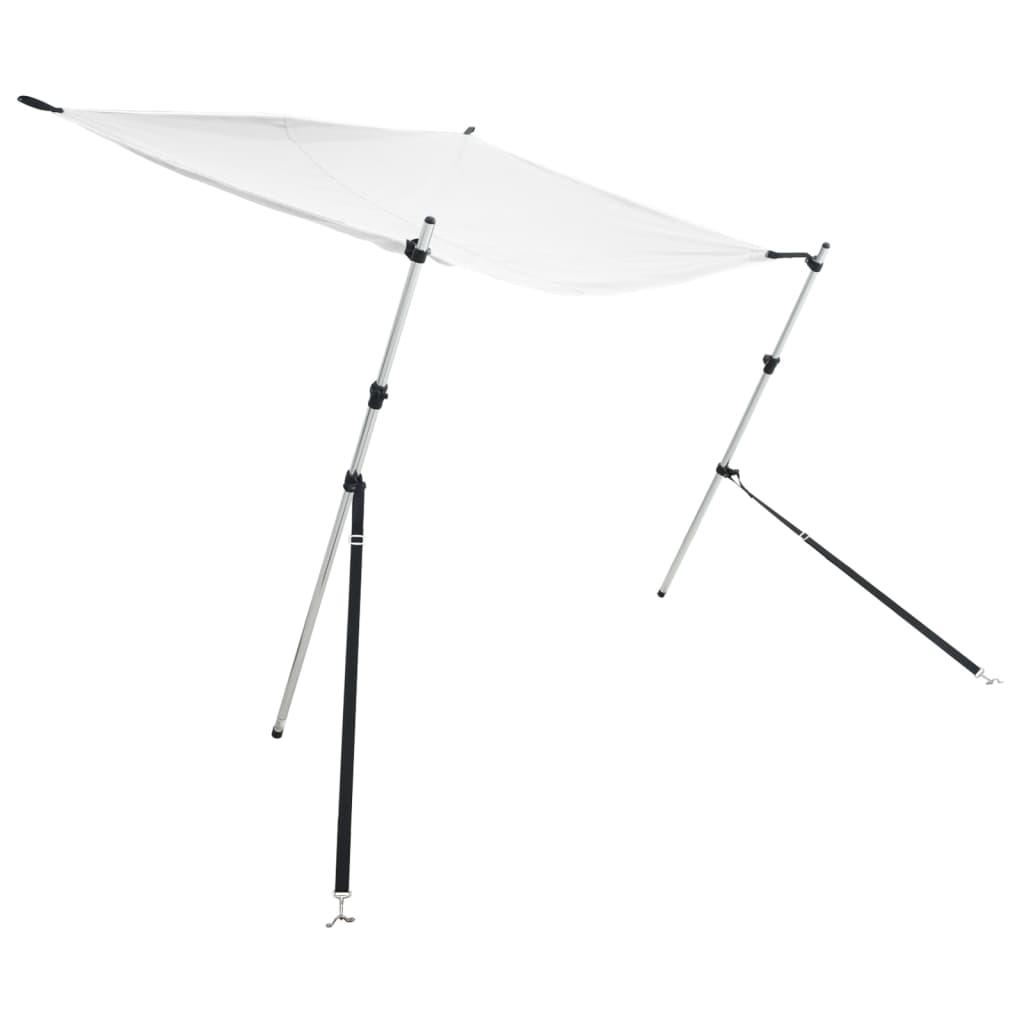 Schaduwdoek T-top 170x208x(115-183) cm wit