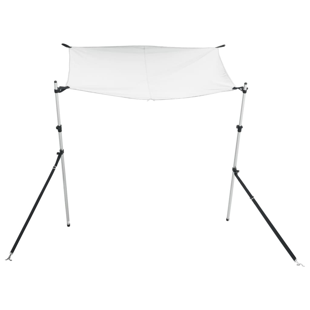 Schaduwdoek T-top 170x208x(115-183) cm wit
