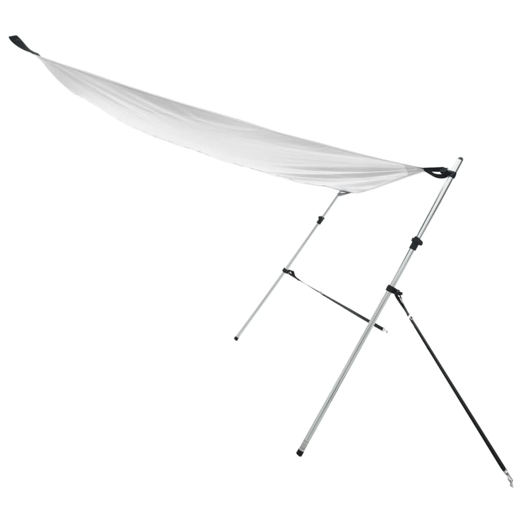 Schaduwdoek T-top 170x208x(115-183) cm wit