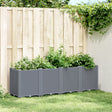 Plantenbak 160x40x53 cm polypropeen grijs - AllerleiShop