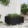 Plantenbak met wielen 100x80x54 cm polypropeen zwart - AllerleiShop