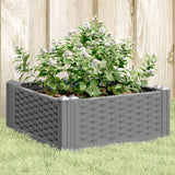 Plantenbak met pinnen 42,5x42,5x28,5 cm polypropeen lichtgrijs - AllerleiShop