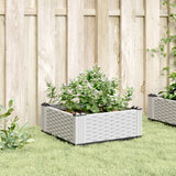 Plantenbak met pinnen 42,5x42,5x28,5 cm polypropeen wit - AllerleiShop