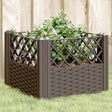 Plantenbak met pinnen 43,5x43,5x43,5 cm polypropeen bruin - AllerleiShop