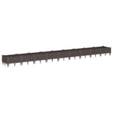 Plantenbak met pinnen 362,5x42,5x28,5 cm polypropeen bruin - AllerleiShop