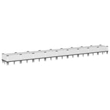 Plantenbak met pinnen 362,5x42,5x28,5 cm polypropeen wit - AllerleiShop