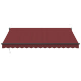 Luifel automatisch uittrekbaar 400x300 cm bordeauxrood