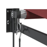 Luifel automatisch uittrekbaar 400x300 cm bordeauxrood