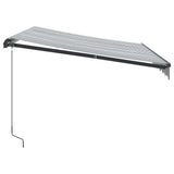 Luifel handmatig uittrekbaar 300x250 cm antraciet en wit