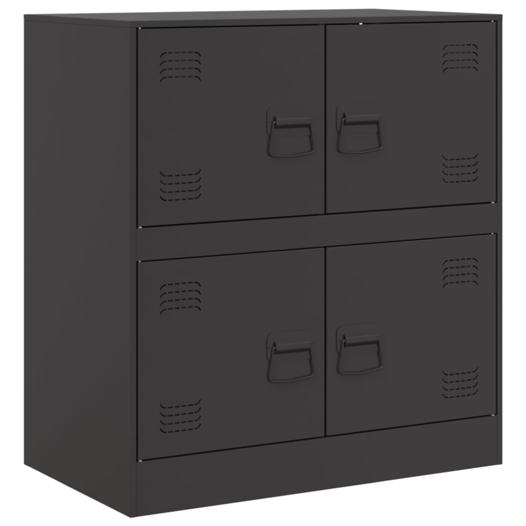 Dressoir 67x39x73 cm staal zwart