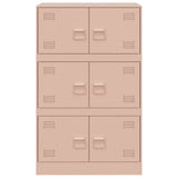 Dressoir 67x39x107 cm staal roze