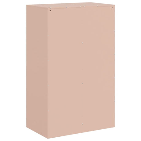 Dressoir 67x39x107 cm staal roze