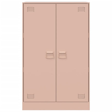 Dressoir 67x39x107 cm staal roze