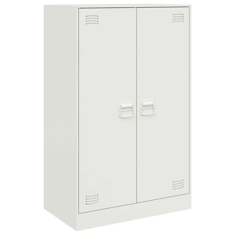 Dressoir 67x39x107 cm staal wit