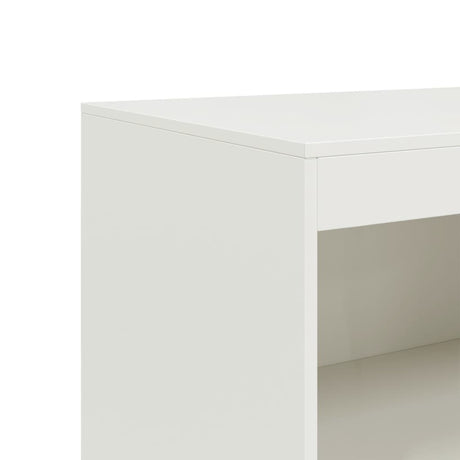 Dressoir 67x39x107 cm staal wit