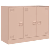 Dressoir 99x39x73 cm staal roze