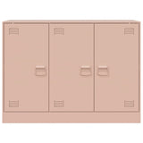 Dressoir 99x39x73 cm staal roze