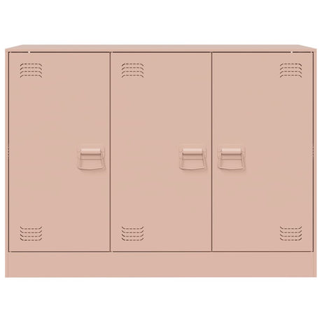 Dressoir 99x39x73 cm staal roze