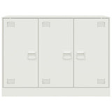 Dressoir 99x39x73 cm staal wit