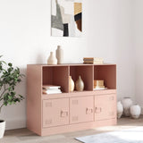 Dressoir 99x39x73 cm staal roze