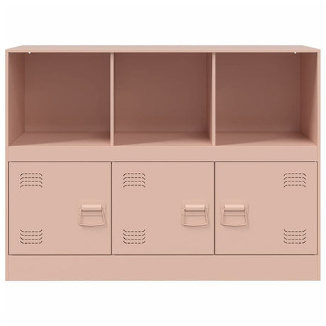 Dressoir 99x39x73 cm staal roze