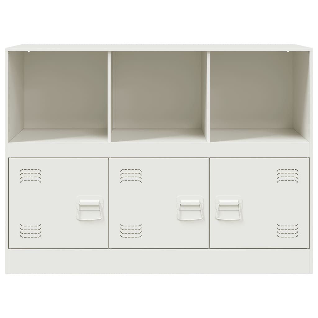 Dressoir 99x39x73 cm staal wit