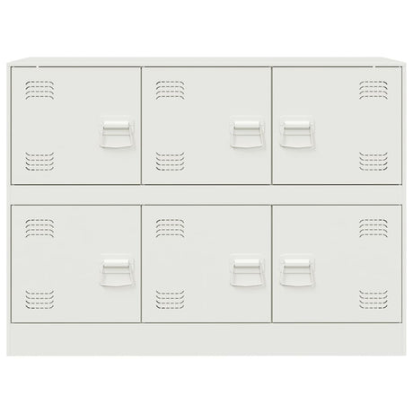 Dressoir 99x39x73 cm staal wit