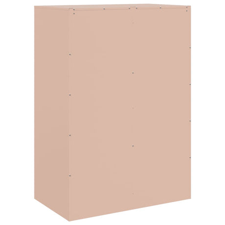 Hoge kast 67x39x95 cm staal roze