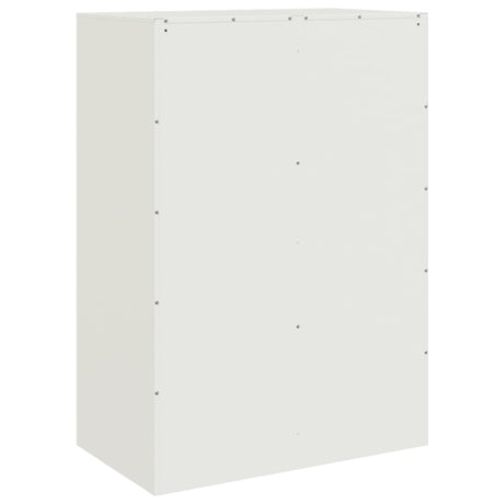 Hoge kast 67x39x95 cm staal wit