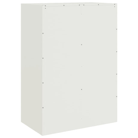 Hoge kast 67x39x95 cm staal wit