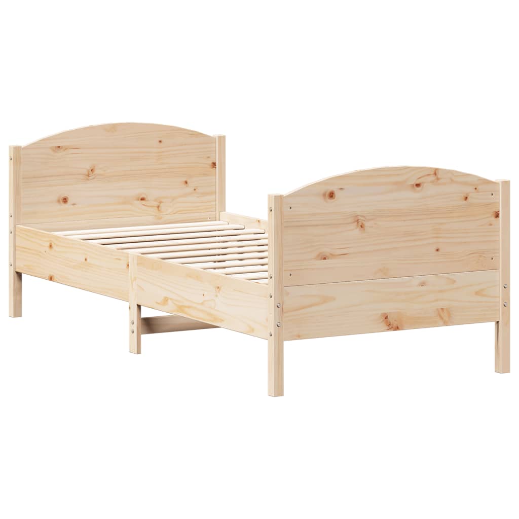Bedframe zonder matras massief grenenhout 100x200 cm