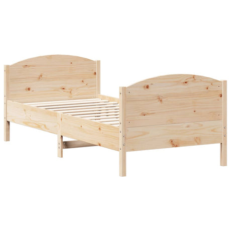 Bedframe zonder matras massief grenenhout 90x190 cm