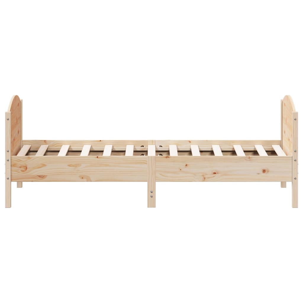 Bedframe zonder matras massief grenenhout 90x190 cm