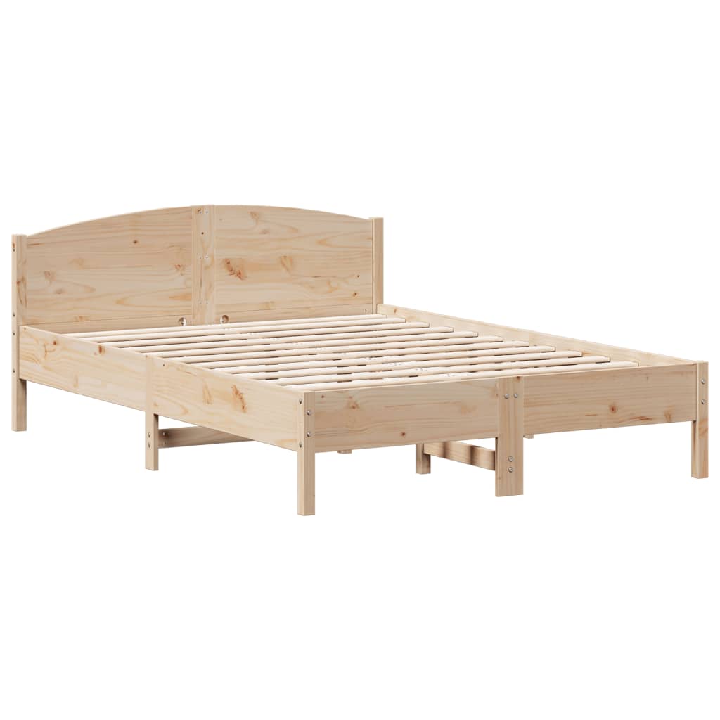 Bedframe zonder matras massief grenenhout 120x200 cm