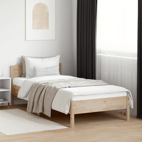 Bedframe zonder matras massief grenenhout 90x200 cm