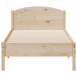 Bedframe zonder matras massief grenenhout 90x200 cm