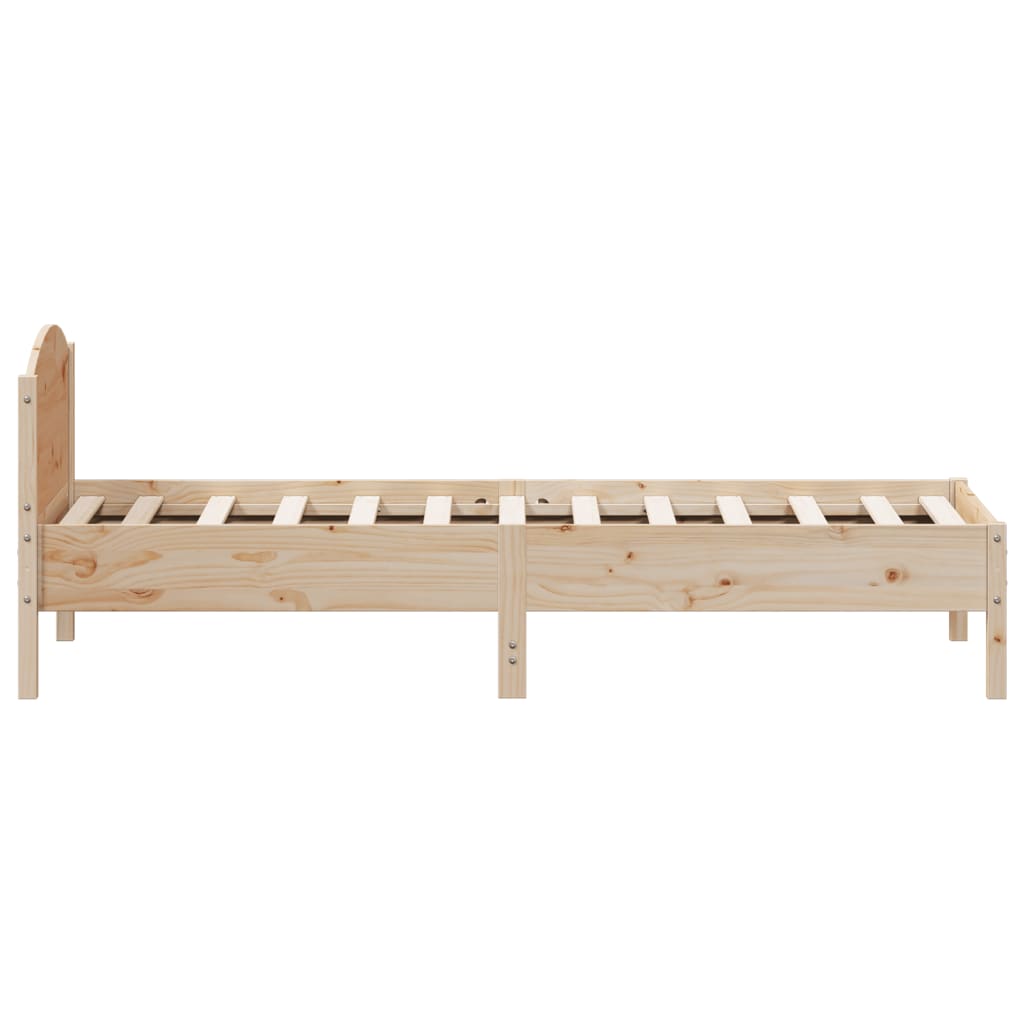 Bedframe zonder matras massief grenenhout 90x200 cm