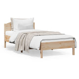 Bedframe zonder matras massief grenenhout 90x200 cm