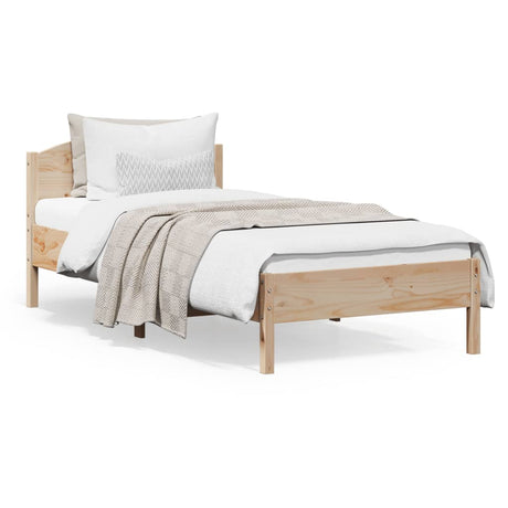 Bedframe zonder matras massief grenenhout 90x200 cm