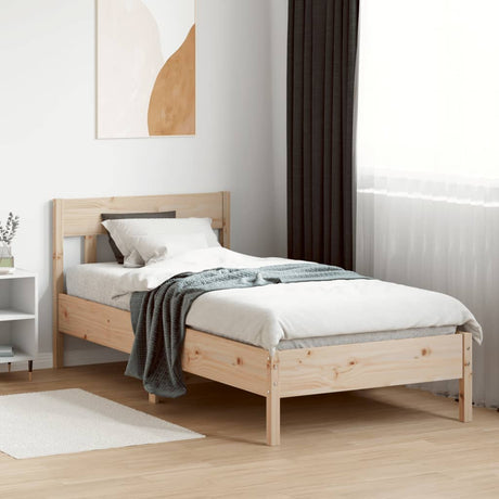 Bedframe zonder matras massief grenenhout 90x190 cm