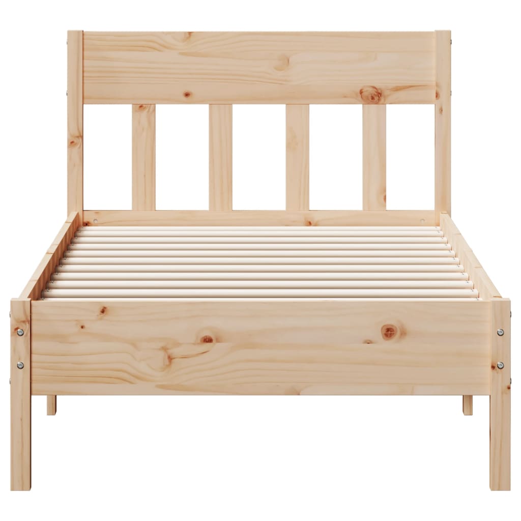 Bedframe zonder matras massief grenenhout 90x190 cm