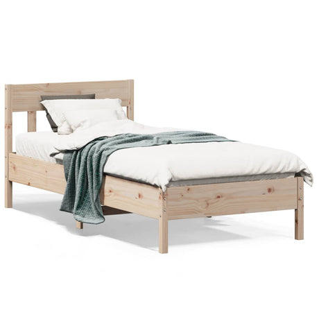 Bedframe zonder matras massief grenenhout 90x190 cm