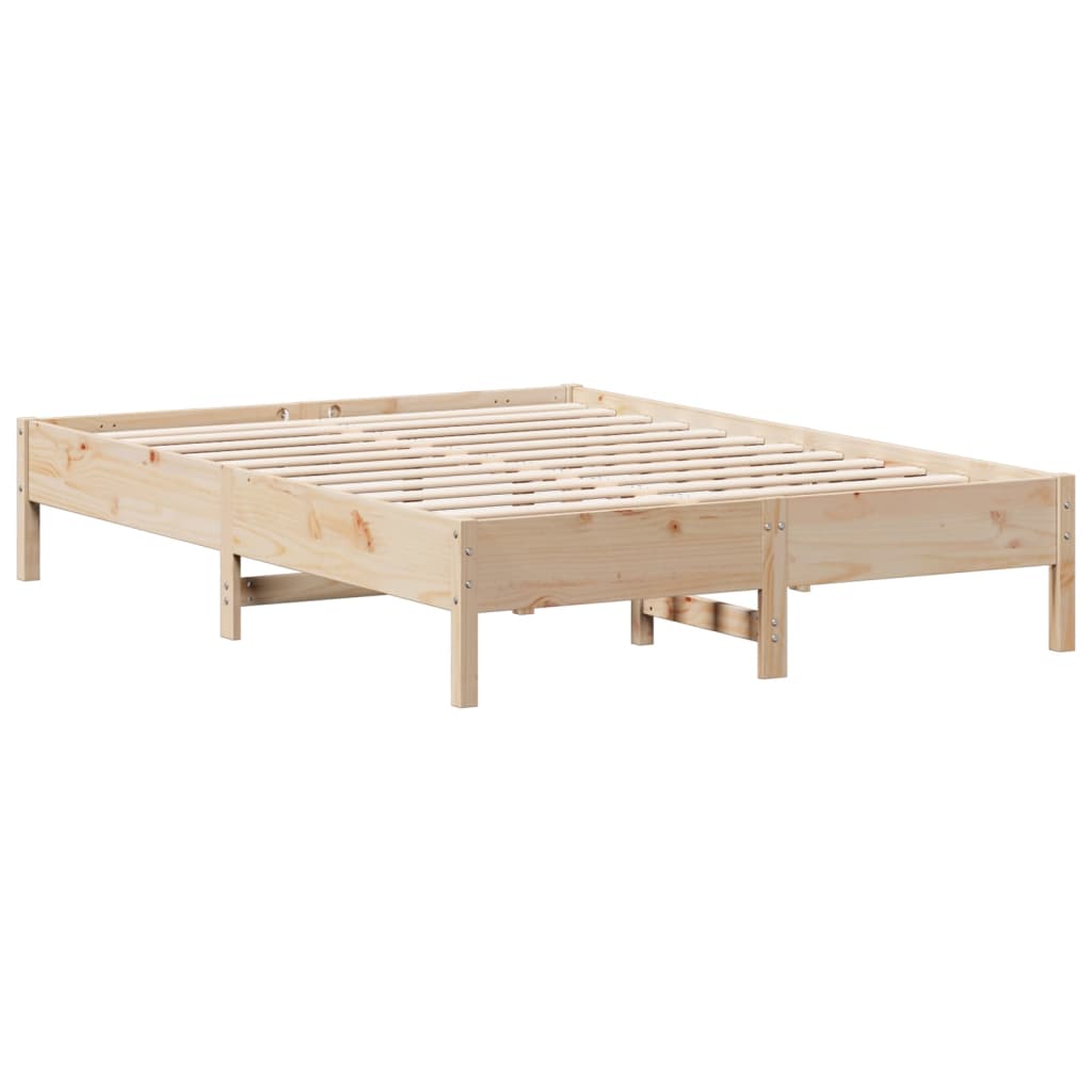 Bedframe zonder matras massief grenenhout 150x200 cm