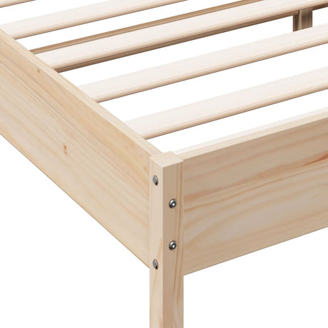 Bedframe zonder matras massief grenenhout 150x200 cm