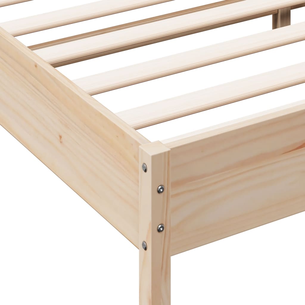 Bedframe zonder matras massief grenenhout 120x200 cm