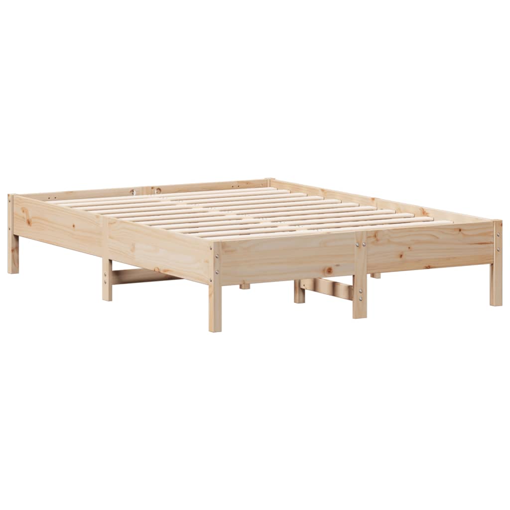 Bedframe zonder matras massief grenenhout 140x190 cm
