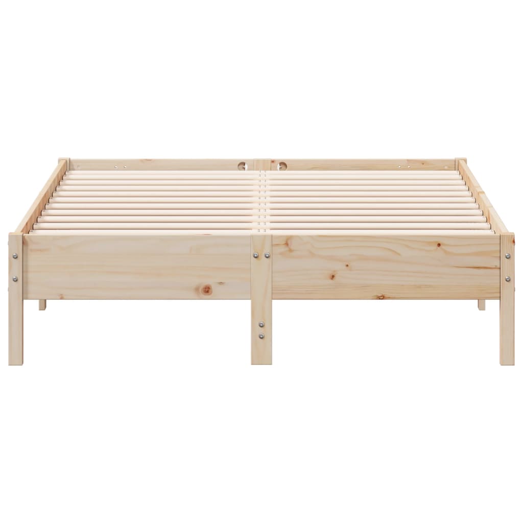 Bedframe zonder matras massief grenenhout 140x190 cm
